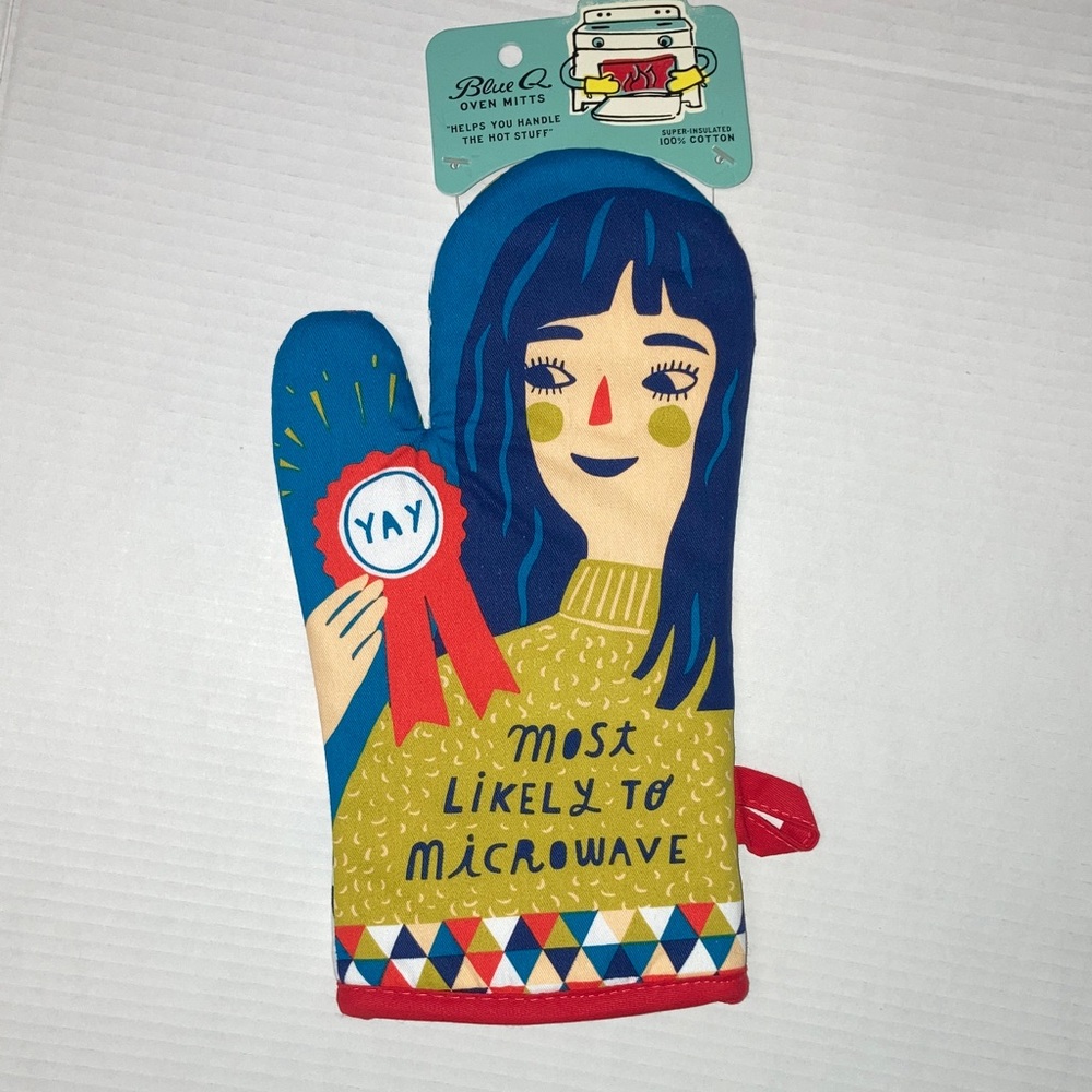 Blue Q Colorful 'Most Likely to Microwave' Oven Mitt